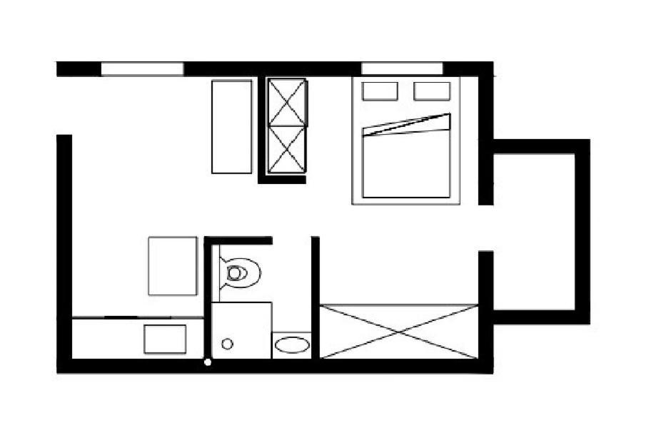 Dinning Room, Bedroom And Balcony Jerusalem Exteriör bild
